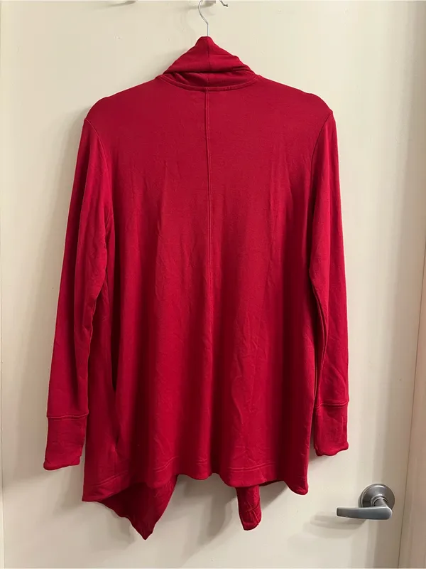 Athleta Pranayama Restore Wrap Cardigan Red Size XS - Image 10