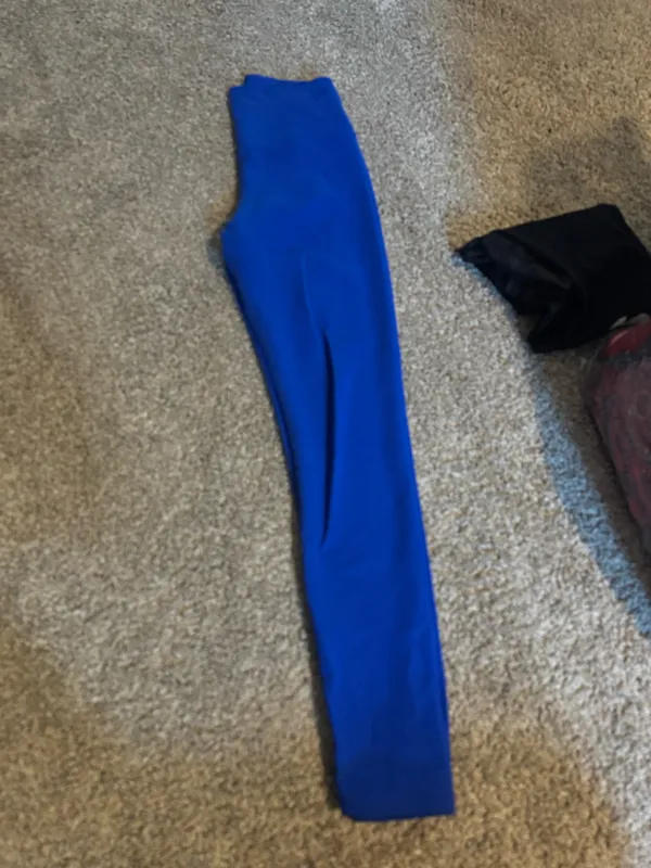 Blue Ribbed Leggings Beach Riot - Image 3
