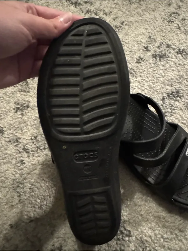 Women’s Crocs Patricia Strappy Wedge Sandals Size W10 - Image 5
