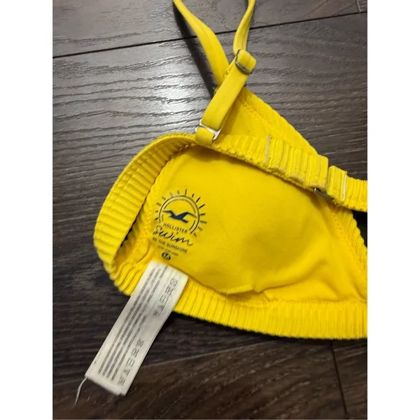 Hollister Women’s Medium Yellow Swim Top - Image 3