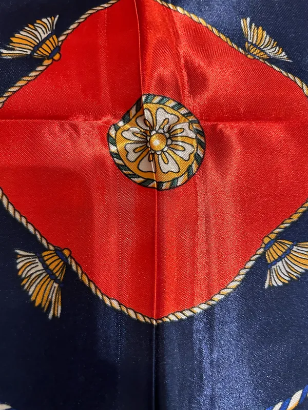 Vintage Regal Carriage&Horse EQUESTRIAN oversized square Silk Scarf 35/35 - Image 13