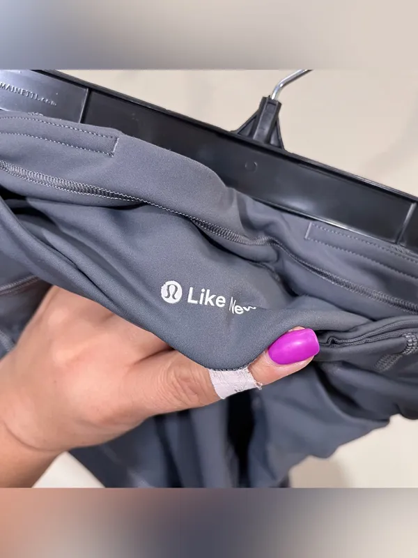 Lululemon In Movement 7/8 Tight Everlux Legging Dark Shadow Gray size 10 - Image 9