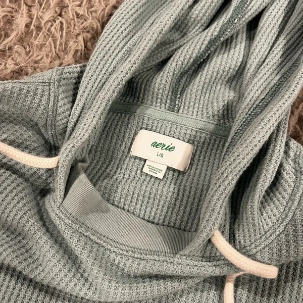 Aerie Waffle Knit Sweatshirt - Image 3