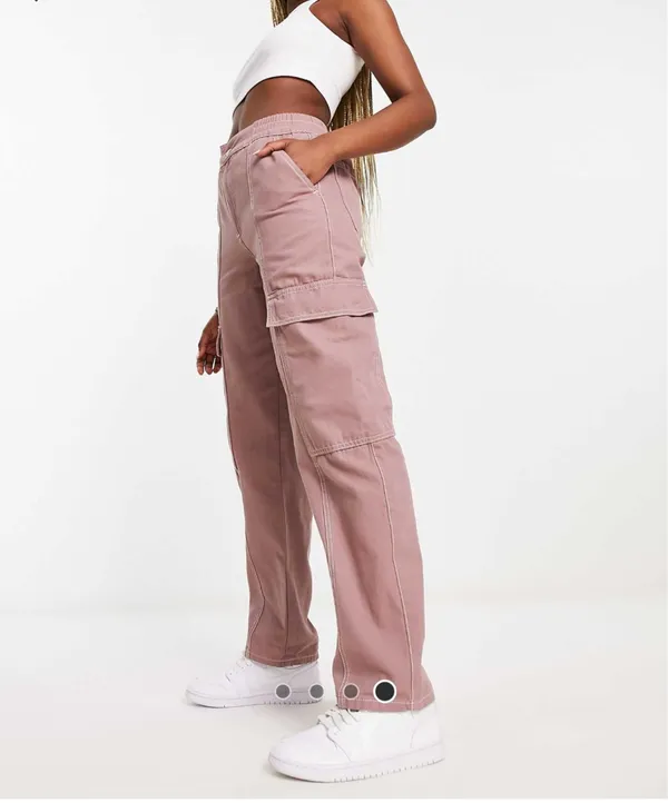 ASOS Pink Cargo Pants - Image 3