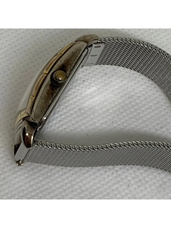 Vintage relic women’s watch silver gold tone squares case 26mm quartz running - Image 7