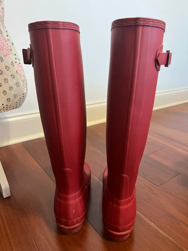 Matt Red  Boots - Image 3