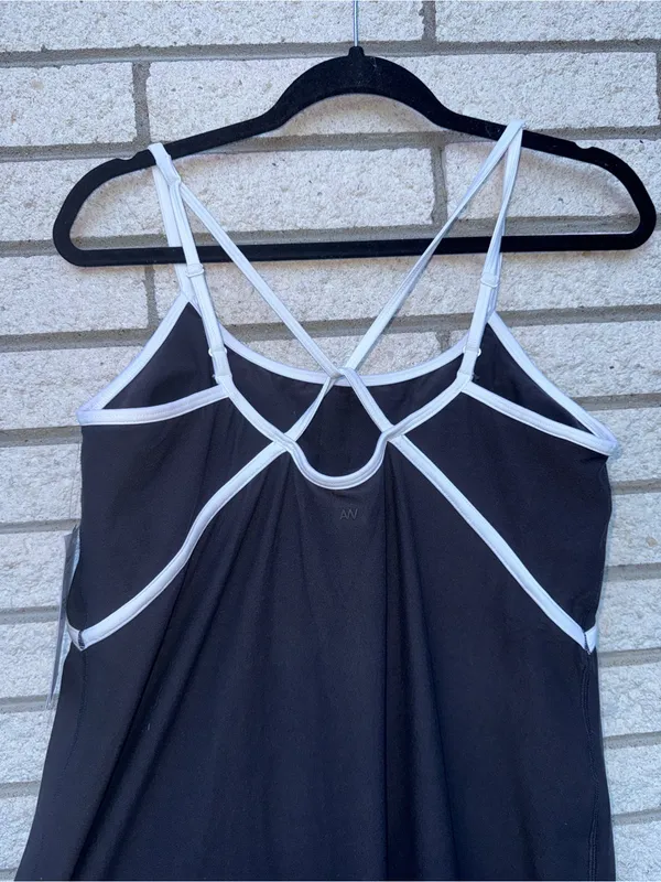 Athletic Works Black & White Strappy Slip Dress - Women - Image 6