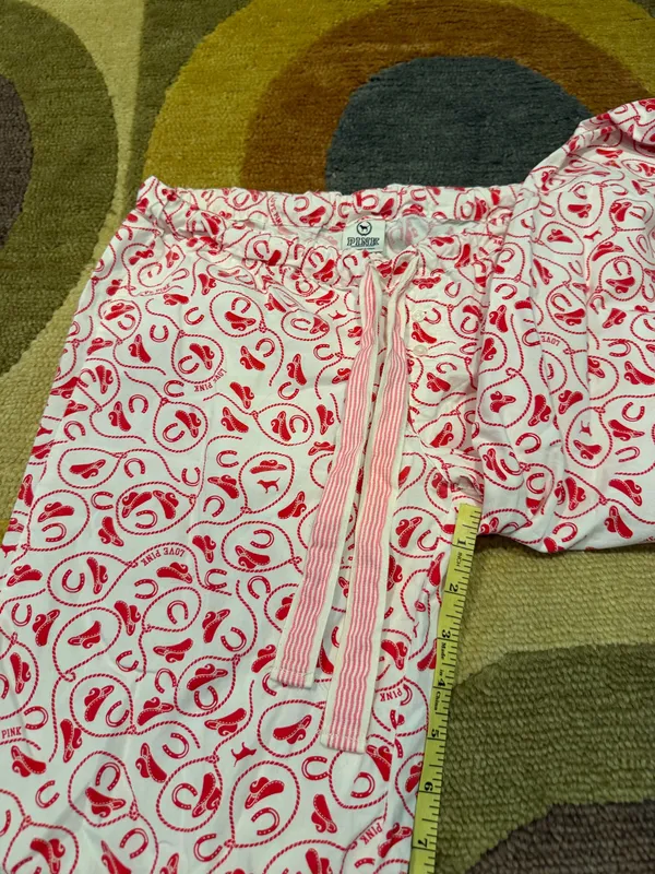 Victoria’s Secret PINK Y2K Dog Western Print Pajama Pants Sleep Sleepwear XS - Image 4