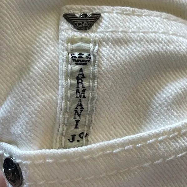 Armani Jeans White‎ White Size 27 - Image 11