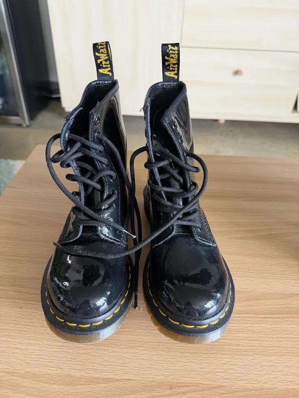 Dr. Martens Black 1460 Women’s Patent Leather Boots - Image 6