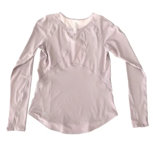 Size 4 Lululemon Sculpt Long Sleeve Powdered Mauve Top - Image 4
