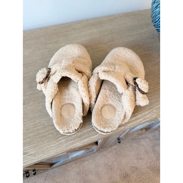 Solei‎ Sea Cimba Sherpa Clog Womens Beige Size 9 - Image 4