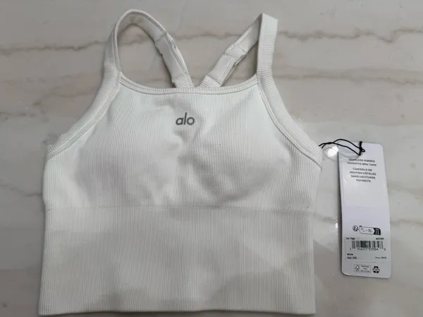 Seamless Ribbed Favorite Bra Tank Alo Yoga - Image 4