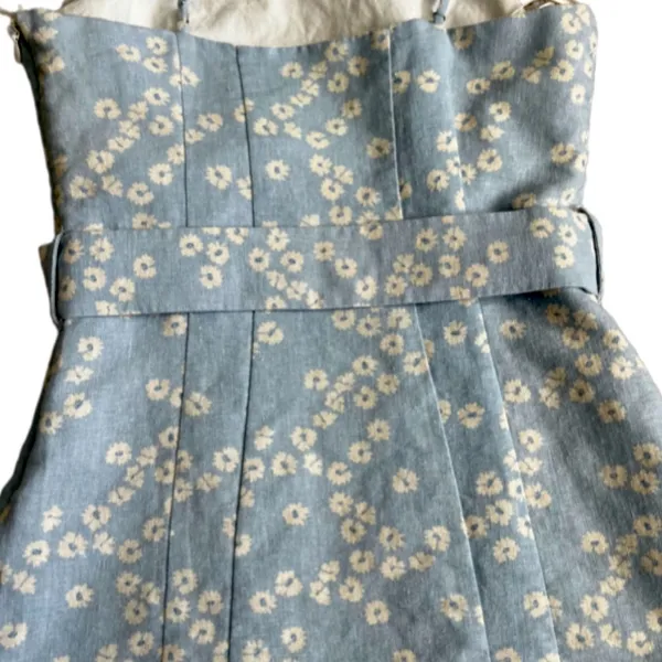 ZARA line blend floral mini dress - Image 4
