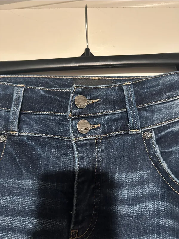 Buckle Black Dark Blue Distressed Skinny Jeans - Image 3