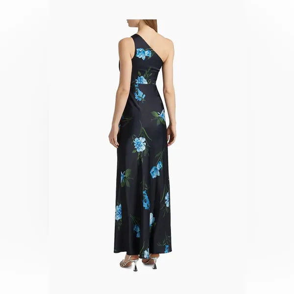 Sachin & Babi Delphine One Shoulder Floral Gown size 6‎ - Image 2