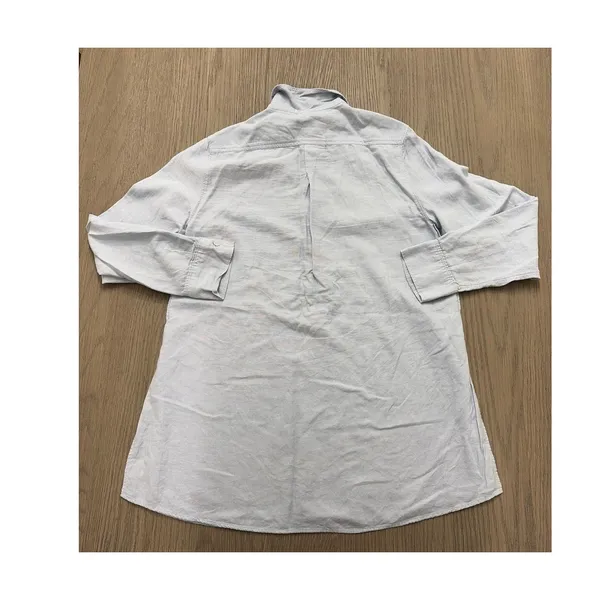 Aerie Soft Lt Blue Button Down Tunic Shirt Women’s Small Long Sleeve Top - Image 6