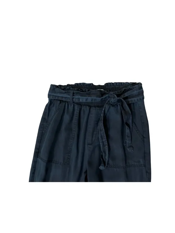 Abercrombie & Fitch Women’s S Navy Paperbag Jogger Pants Used Blue Lyocell - Image 4