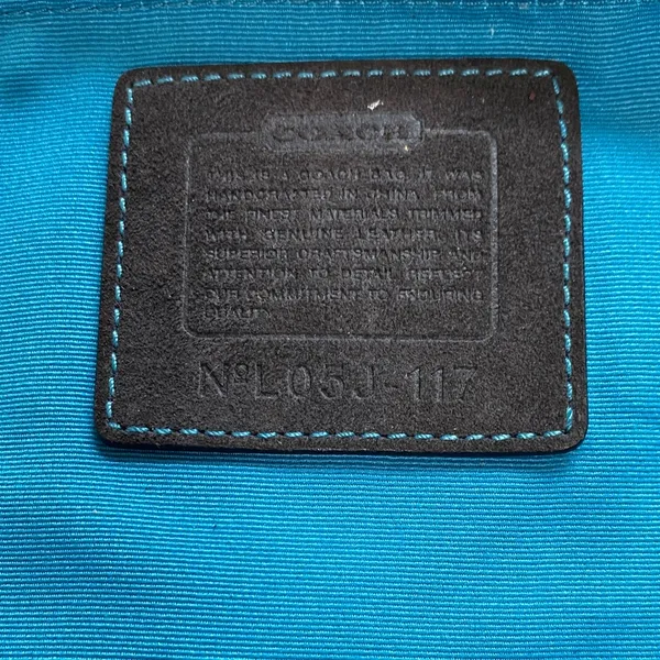 Coach Vintage Black Hobo Bag with Gold Accents - Image 3