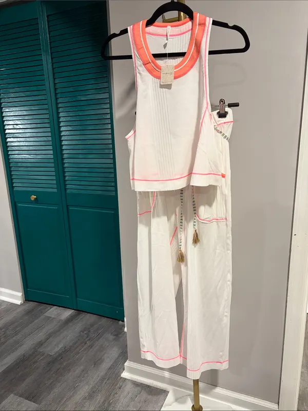 FREE PEOPLE NWT Weekender Lounge Set / Ivory Combo - Image 9