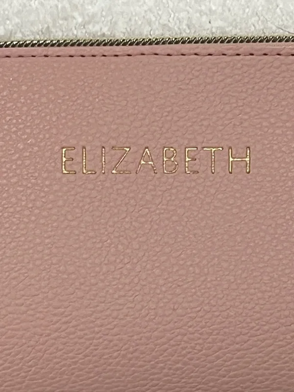ELIZABETH Personalized Blush Pink Vegan Pebbled Leather NWT Wristlet from Chosen - Image 7