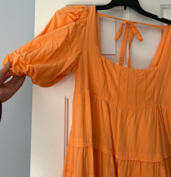 Anthropologie Square Neck Tiered Dress - Image 5