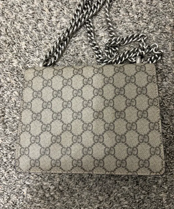 Gucci GG Supreme Dionysus Mini Bag with red accent - Image 5