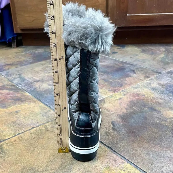 Womens Winter Boots Faux Fur Warm Insulated Water Resistant 7.5 - Image 14