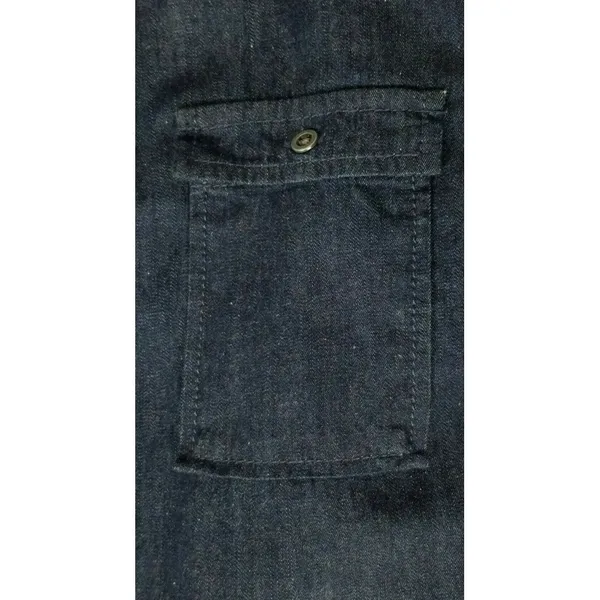 Ann Taylor LOFT Women's ‎ Small Dark Blue Denim Long Roll Tab Sleeve Dress Tunic - Image 5