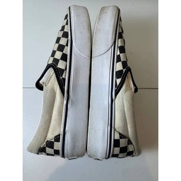 Vans Checkerboard Slip On Shoes‎ Women 8 Canvas Skate Sneakers Minimalist - Image 5