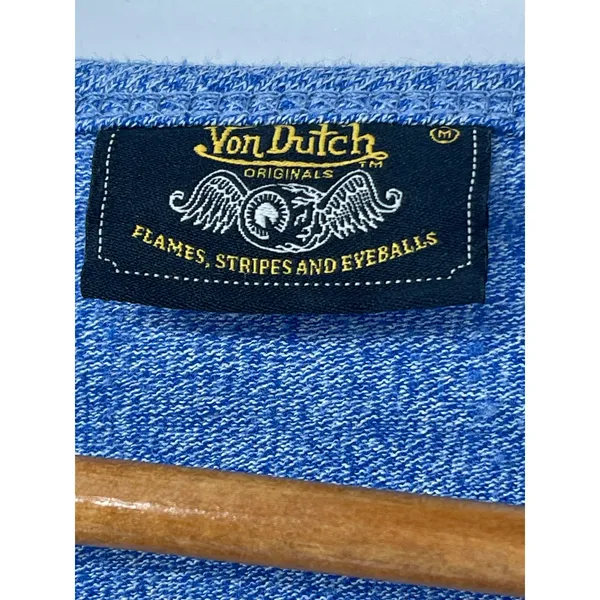 Von Dutch Southern‎ California Blue Razorback Long Sleeve Women’s Size M - Image 4