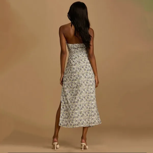 Lulus Party in the Garden Strapless Dress Sz S - Image 2