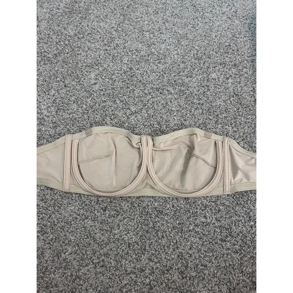 Victoria's Secret‎ Nude Beige Strapless Underwire Bandeau Bra 36B VTG y2k - Image 4
