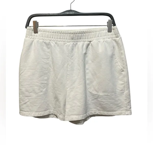 Glyder Vintage Oversized Sweat Short‎ Cream Size Large - Image 4