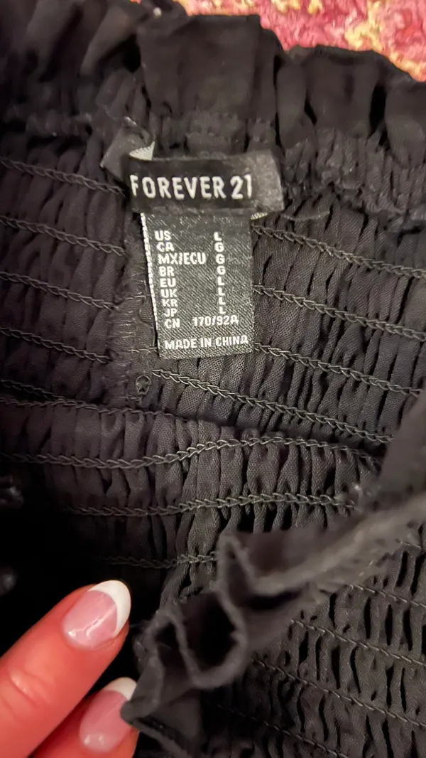 Forever 21 Black Smocked Dress - Image 4