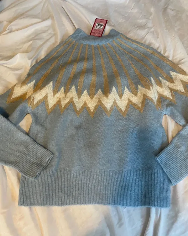 Moon Ryder BNWT blue cr aspen sweater - Image 11