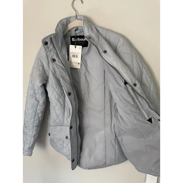 BARBOUR Women’s Flyweight Quilted Jacket Breeze Blue Sz US 4 = UK 8 NWT - Image 7