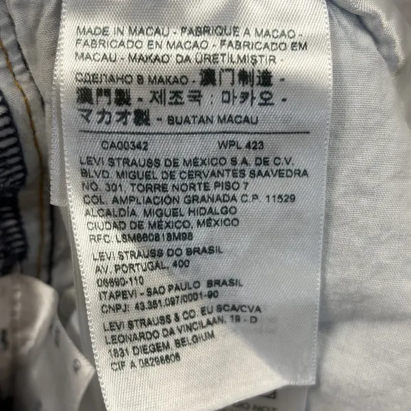 Levi's Premium Womens 24 Jeans Wedgie Straight‎ Button Fly Light Wash Distressed - Image 11