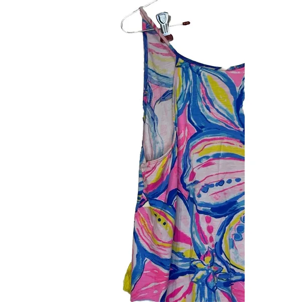 Lilly Pulitzer Women's Dress Margot‎ Swing In Blue Peri Pinch Pinch Tassel Small - Image 3