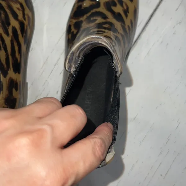 J. crew animal print short rain boots - Image 6