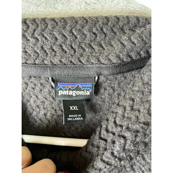 Patagonia R1 Air Zip Neck Pullover Fleece‎ Black Polartec Hiking Women's XXL - Image 7