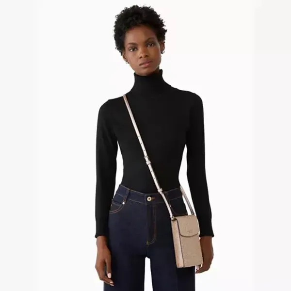 Kate Spade Tinsel Glitter Phone Crossbody Bag | Rose Gold Mini Purse NWT - Image 7