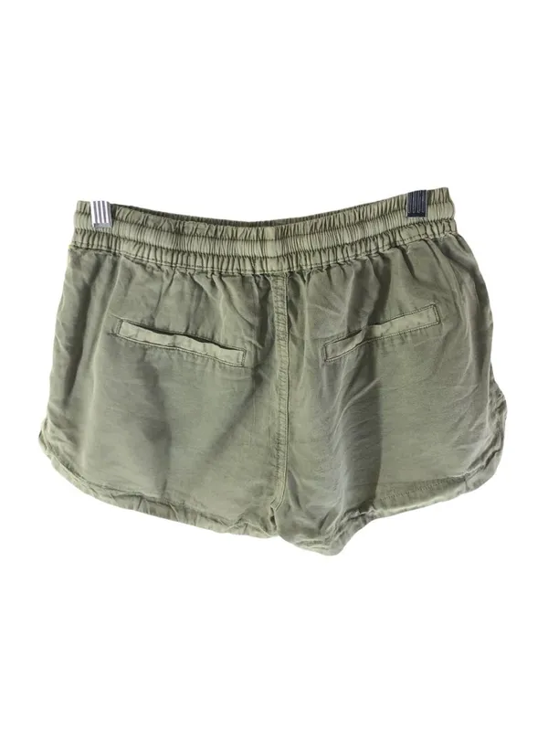 Vintage Havana Womens Olive Green Drawstring Shorts Tuxedo Stripe Size Small - Image 3