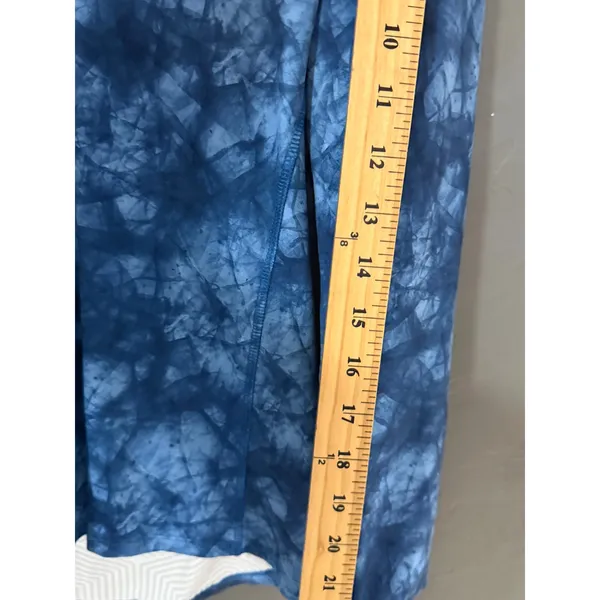 Under Armour ColdGear Womens Medium Blue Tie Dye‎ 1/4 Zip Pullover Fitted Shirt - Image 7