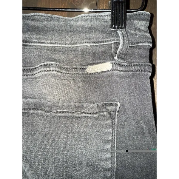 KanCan High Rise Ankle‎ Skinny Jeans Women's Sz 31 Washed Black Distressed - Image 4
