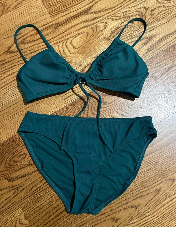 Shade & Shore Swimsuit set Green - Image 3