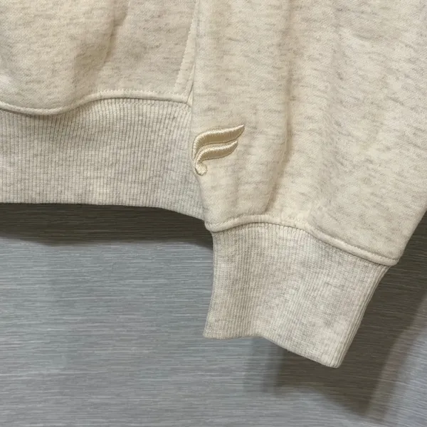 Fabletics Womens Oatmeal Heather Fleece Hoodie LS2357069 Size Small NWT - Image 5