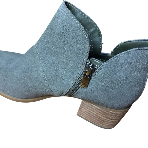 Koolaburra by UGG Sofia Suede Side Zip Ankle Booties 1096440 Womens Size 8.5 Gray - Image 6