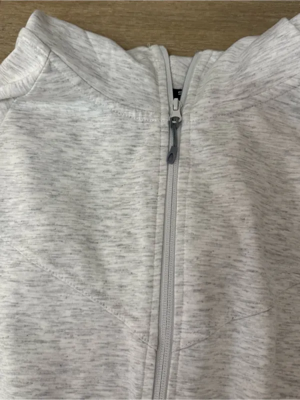 Spyder Heather Light Gray Zip-Up Hoodie - Image 5