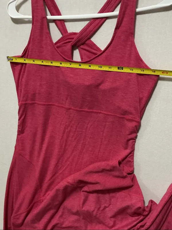 Athleta Raspberry Pink Cross-Back Tank Chemise - Image 3